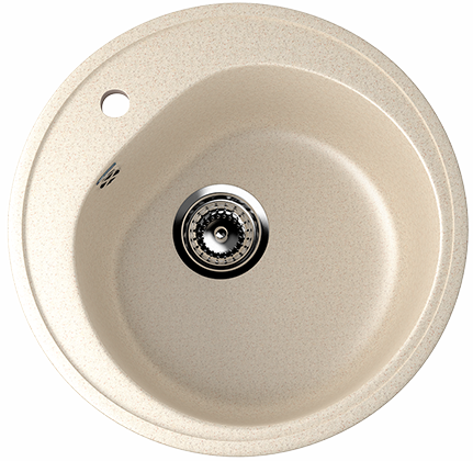 Мойка круглая U101 Бежевый