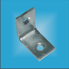 Уголок 25х25х15х2,0 мм 2 отверстия Цинк Металлист