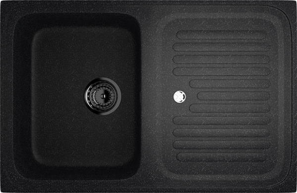 Мойка прямая U502 Чёрный