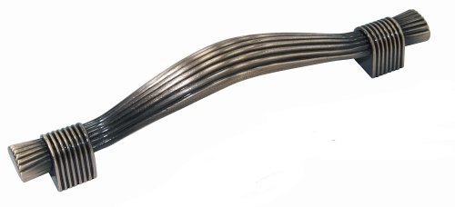 Ручка скоба ED 1683 128 Серебро античное