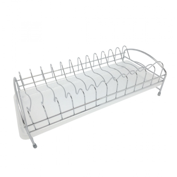 Сушка для посуды настольная 420 1 уровневая Хром Белый LEMAX