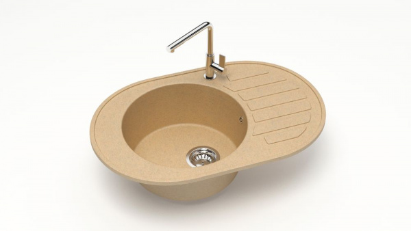 Мойка овальная F31 Q18 Крем матовый