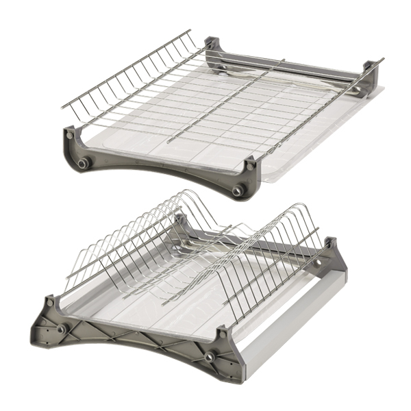 Сушка для посуды 400 2-х уровневая Хром MF