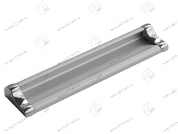 Ручка накладная Оскар AL 128 Хром Алюминий
