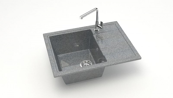 Мойка прямая Анастасия Z150 Q8 Тёмно-серый глянец