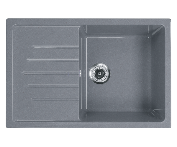 Мойка глянцевая прямая U400 Brilliant Графитовый 
