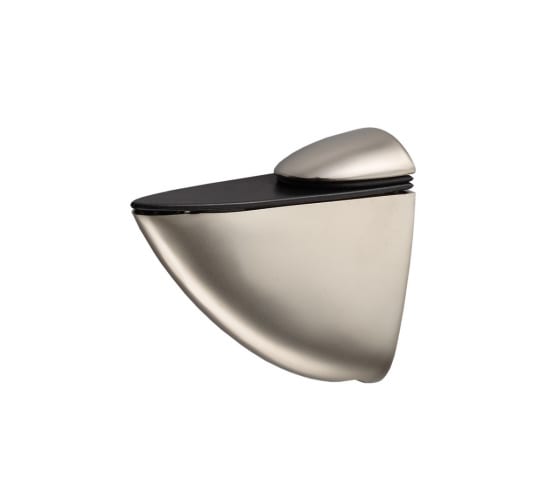 Держатель для стеклянных полок МАКСИ 46 Никель матовый AMIX