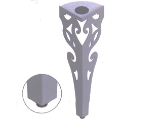 Опора KMA-2001-0710-A01 710х180х48 мм Хром КАПСАН