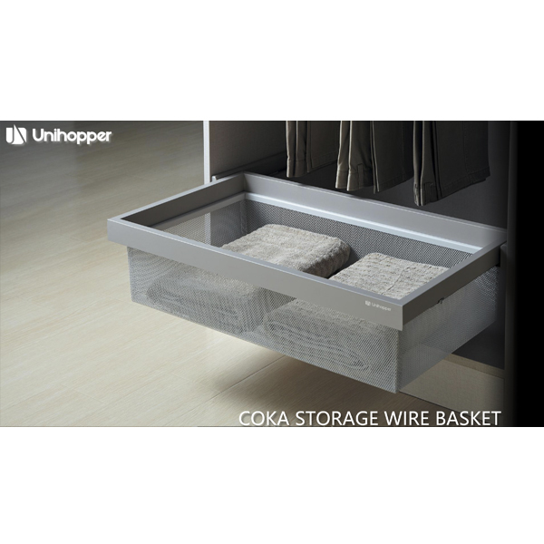 Выдвижная полка COKA 600 с доводчиком CLIP-ON Unihopper