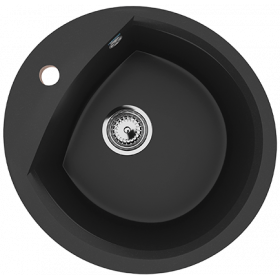 Мойка круглая U407 Ультра-чёрный
