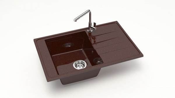 Мойка прямая Зельда Z32 Q16 Шоколад глянец