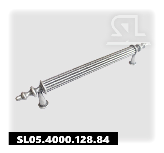 Ручка скоба SL 4000 128 мм, алюминий Состаренное серебро SL