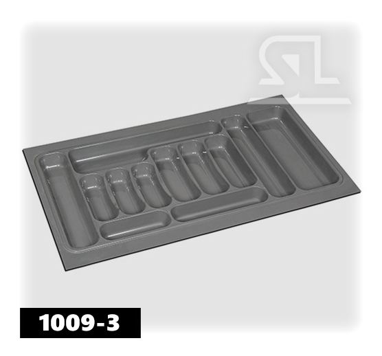 Лоток для столовых приборов 900 85*49 Серый глянец SL 
