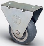 Колёсная опора 75 мм аппаратная неповоротная 50 кг Чёрный EMES