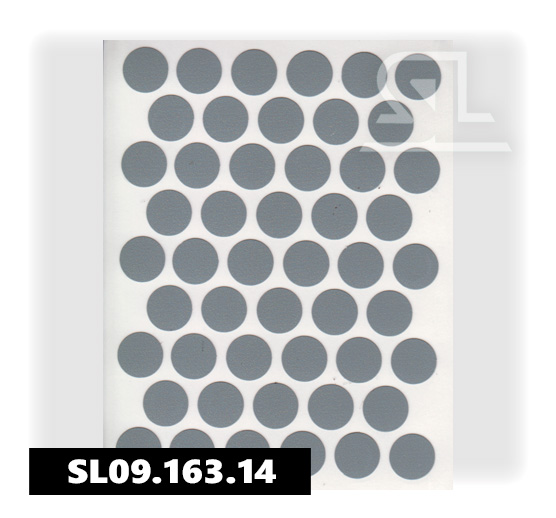 Пластиковые заглушки самоклеящиеся 14мм для евровинта U780 PACIFIC