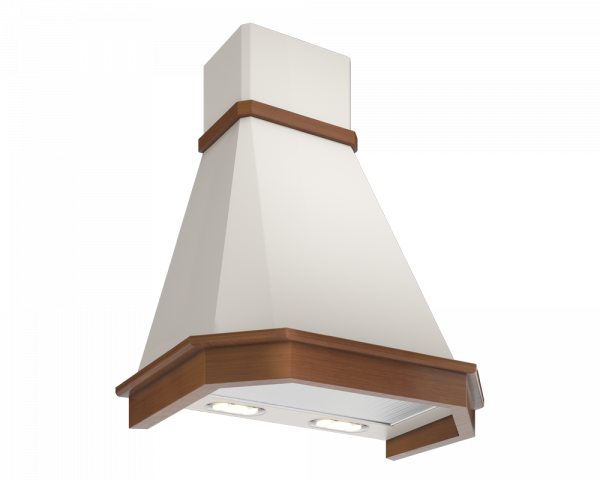 Вытяжка ELIKOR Камин Грань 60П-650-П3Л Бежевый Бук орех