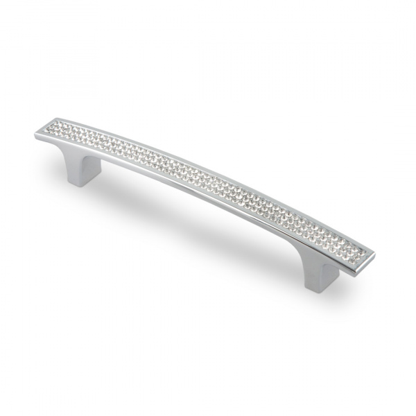 Ручка-скоба с кристаллами CRL08-128  хром