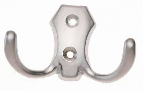 Крючок 2х рожковый 21403 Хром матовый EDSON