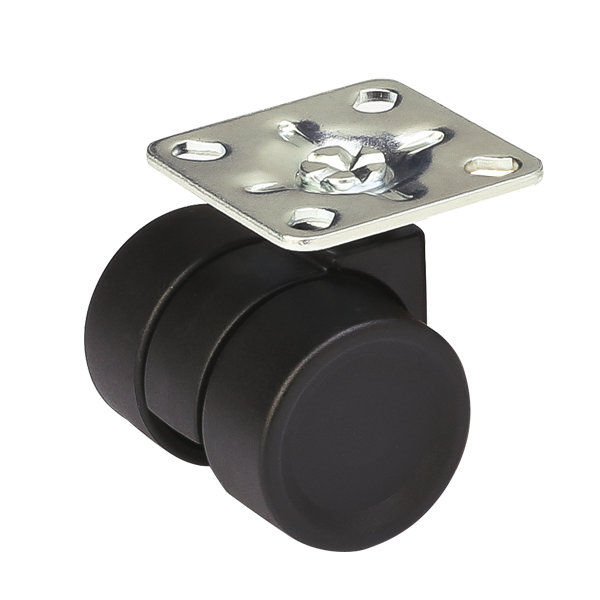 Колёсная опора 38 мм сдвоенная усиленная с площадкой 120 кг Чёрный MF