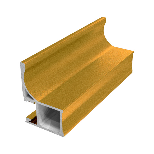 Ручка "Q" ПРЕМИАЛ NEW Латунь брашированная 5400 мм