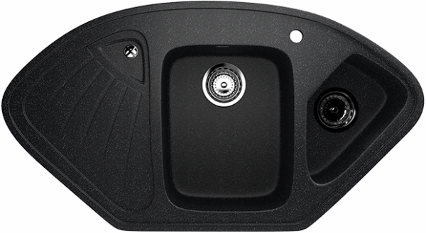 Мойка угловая U501 Чёрный