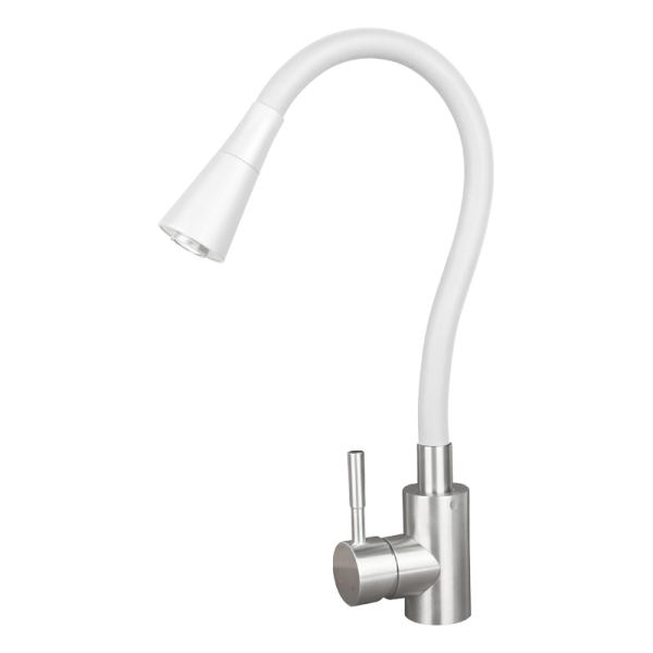 Смеситель GRON HORN Белый гибкий OSGARD