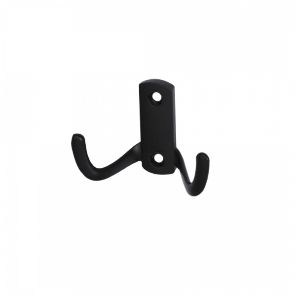 Крючок 2-х рожковый K2345MB Чёрный матовый Paolo Mozerro