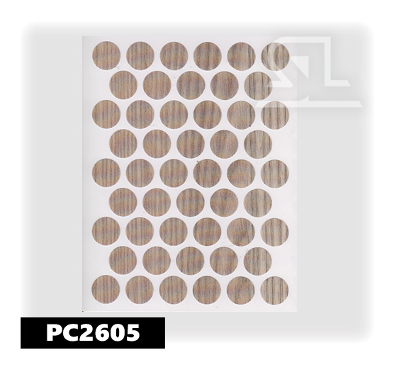 Пластиковые заглушки самоклеящиеся 14мм для евровинта PC2605 Кордоба PACIFIC