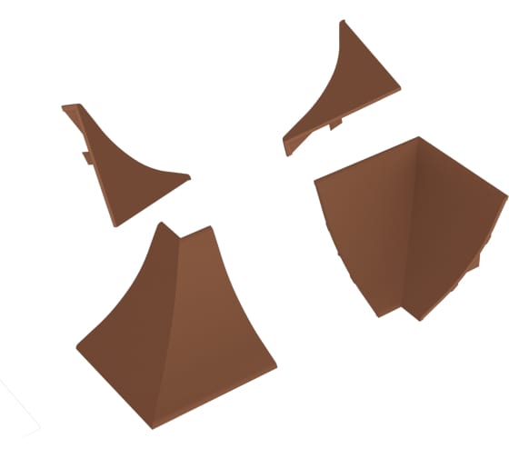 Комплект для плинт. LB-23 Светло-коричневый 602