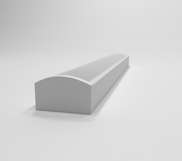 Профиль накладной для светодионой ленты Белый 2м. 