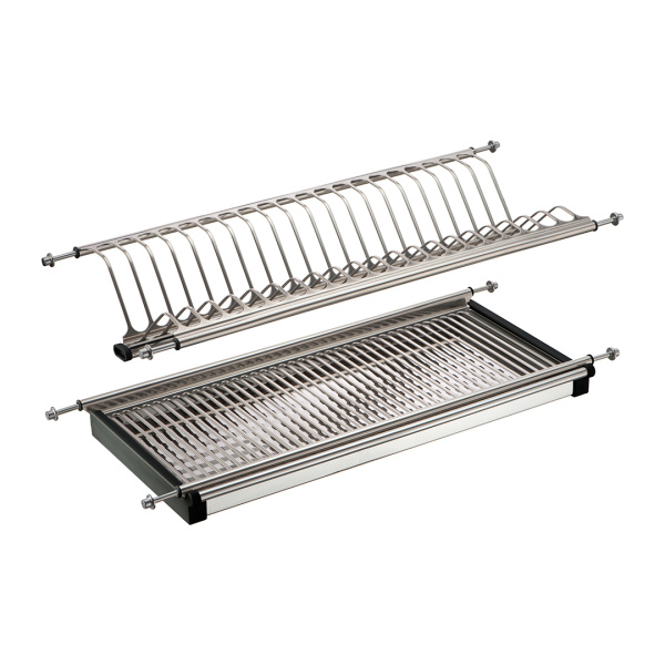 Сушка для посуды 500-2 Нержавеющая сталь лист LEMAX (чёрная)