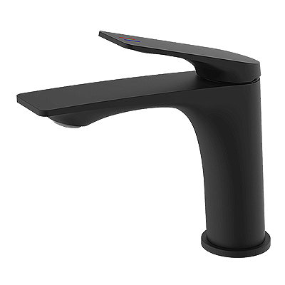 Смеситель для раковины SOLEN BLACK Чёрный матовый OSGARD