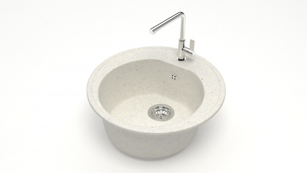 Мойка круглая F3 Q7 Хлопок матовый