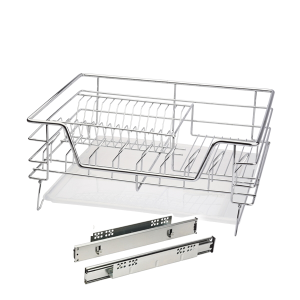 Сушка выкатная в нижнюю базу 800 Хром без крепления к фасаду ALBA 