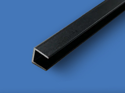 Плата торцевая для панели 6мм "Скиф" и "АМК-Троя" длина 600мм Чёрный матовый Алкона