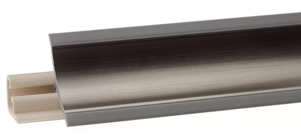 Плинтус LB-23 3м Хром