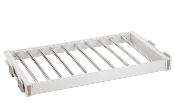 Выдвижная вешалка для брюк Exclusive 900 с доводчиком Белый AMIX