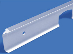 Плата угловая для столешниц 38мм "Скиф" и "АМК-Троя" длина 600мм Серебро Алкона