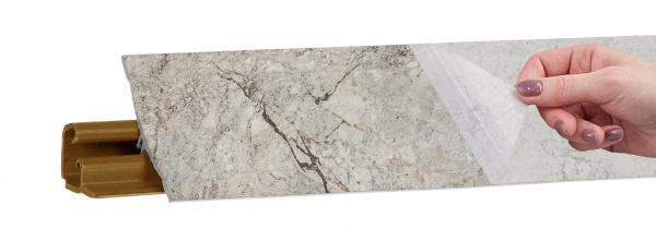 Плинтус LB 231 Мрамор серый (Марсель) 3,0 м 41