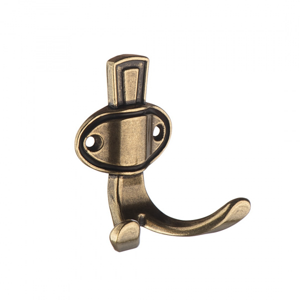 Крючок 2х рожковый KR 0311 OAB Бронза оксидированная KERRON 20 кг.