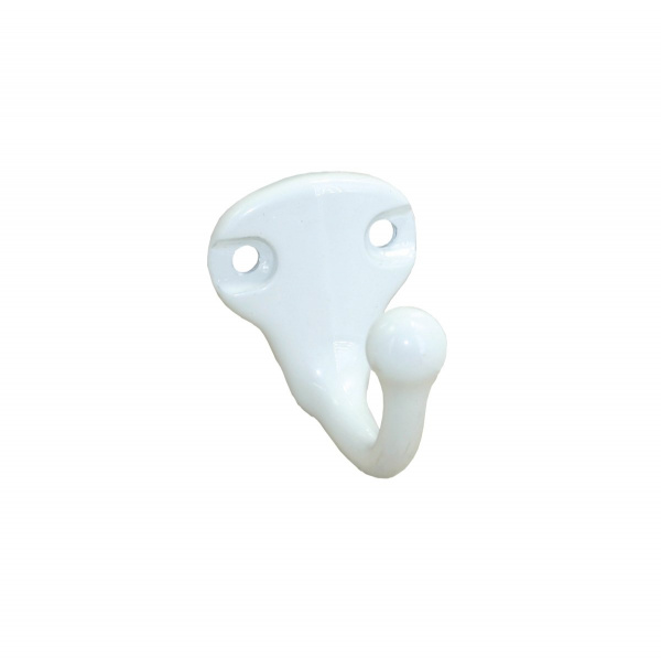 Крючок 1 рожковый №46 Белый Металлист