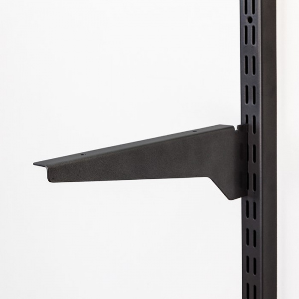 Кронштейн усиленный для полки ЛДСП 250 Чёрный комплект GARDIE