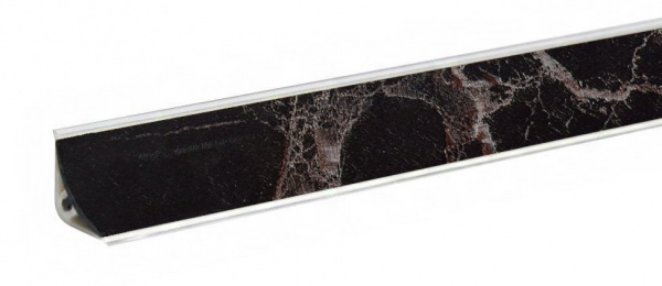 Плинтус LB-15 Мрамор марквина чёрный глянец 3,0 м 20-15-0-6094