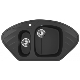 Мойка угловая U105 Ультра-чёрный