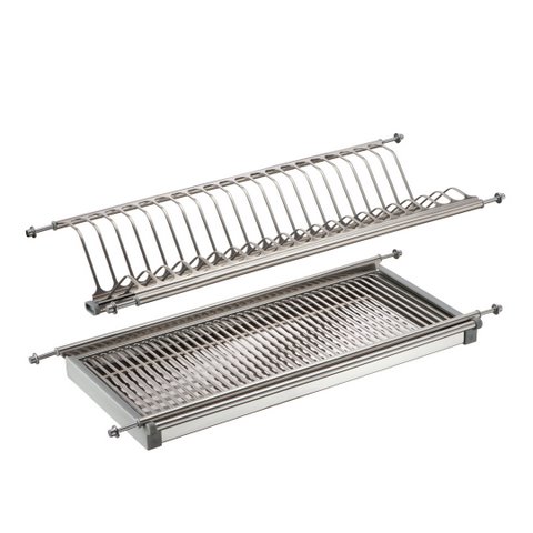 Сушка для посуды 600 2-х уровневая Нержавеющая сталь из листа LEMAX