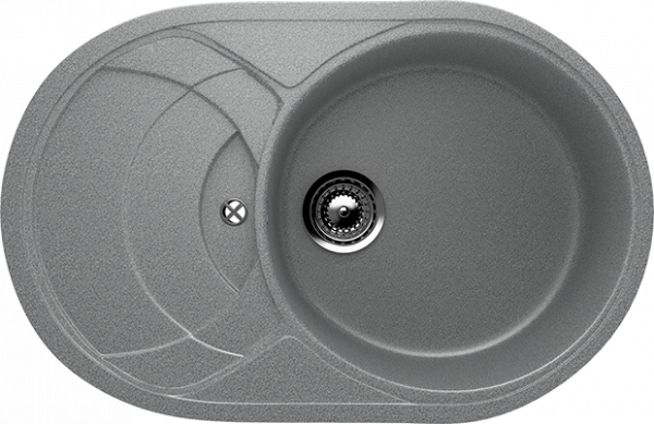 Мойка овальная U110 Тёмно-серый 