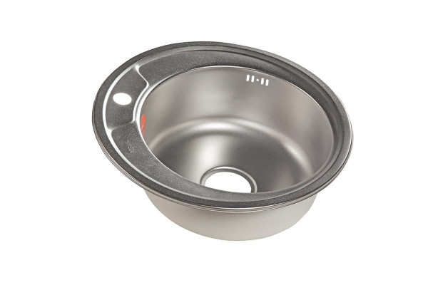 Мойка врезная круглая PL 490 08мм Матовая