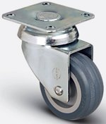 Колёсная опора 50 мм аппаратная поворотная 35 кг Чёрный EMES