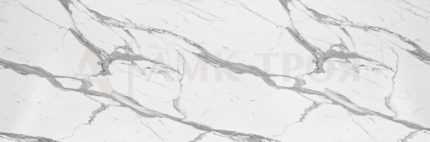 Столешница глянцевая 38х1200х4100 Мрамор белый evo tech