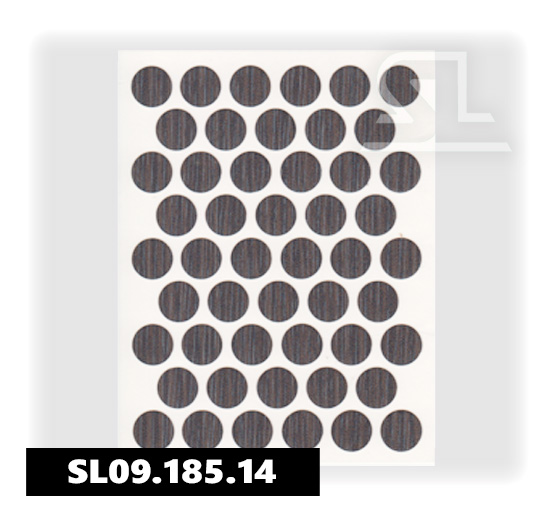 Пластиковые заглушки самоклеящиеся 14мм для евровинта L3031 PACIFIC